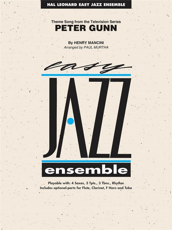 Peter Gunn: for easy jazz ensemble  score and parts  