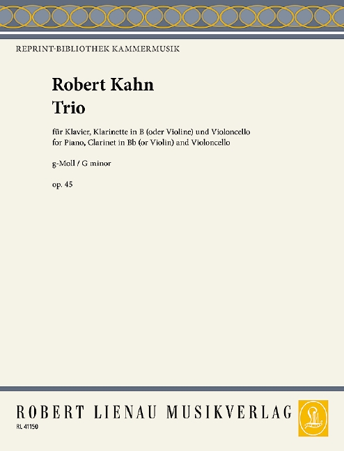 Trio op.45  für Klarinette (Violine), Violoncello und Klavier  Stimmen