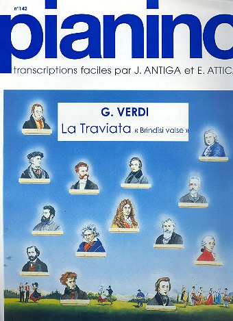 Brindi Valse du La Traviata pour piano&nbsp;&nbsp;facile&nbsp;&nbsp;