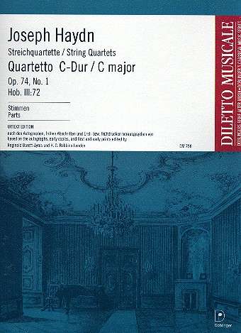 Streichquartett C-Dur op.74,1 Hob.III:72&nbsp;&nbsp;Stimmen&nbsp;&nbsp;