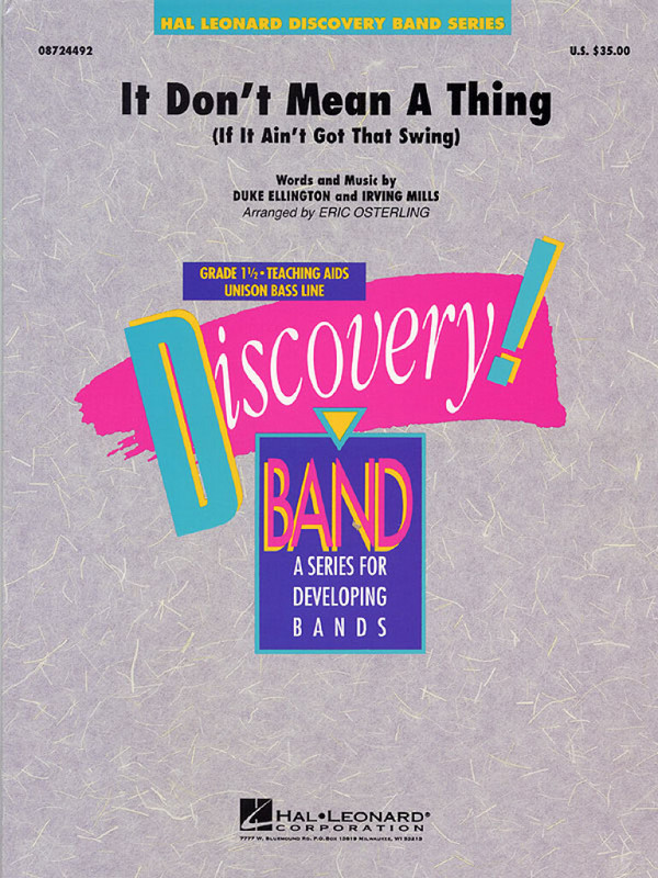 It don't mean a Thing: for concert band  score  