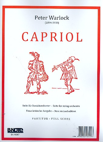 Capriol Suite für Streichorchester  Partitur  