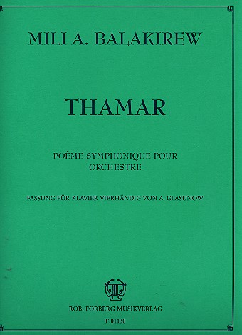 Thamar für Orchester für Klavier  zu 4 Händen  Spielpartitur