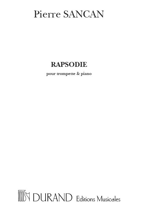 Rapsodie&nbsp;&nbsp;pour trompette et piano&nbsp;&nbsp;