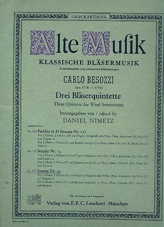 Sonate Nr.20  für 5 Bläser  Stimmen