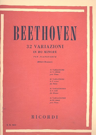 32 Variationen c-Moll  für Klavier  