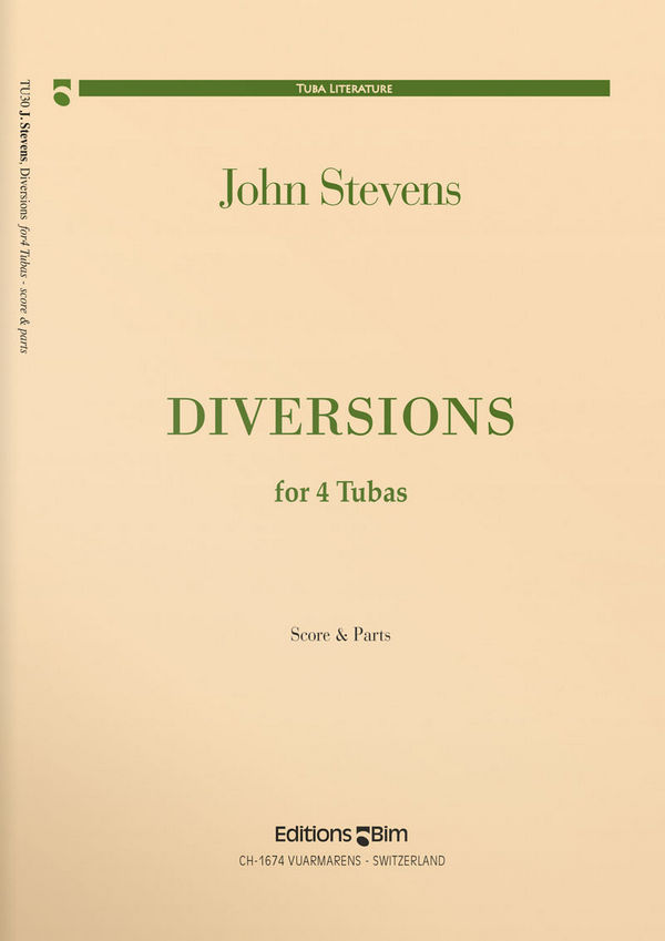 Diversions for 4 tubas&nbsp;&nbsp;score and parts&nbsp;&nbsp;