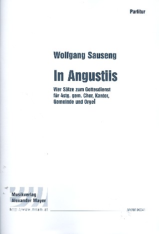 In Angustiis für Kantor, gem Chor, Gemeinde  und Orgel  Partitur (= Chorpartitur)