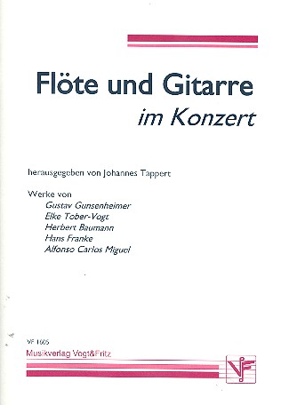 Flöte und Gitarre im Konzert für Flöte  und Gitarre  Partitur und Stimme