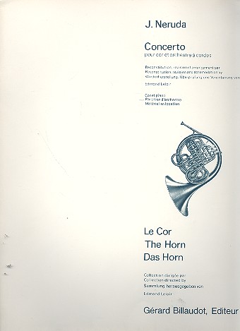 Concerto pour cor et orchestre à cordes  partition  