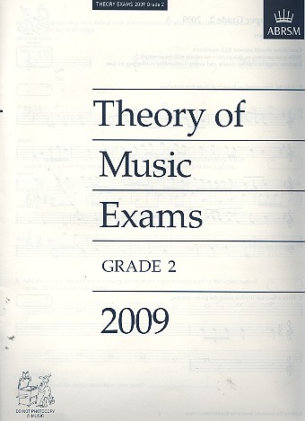 Theory of Music Exams Grade 2 - 2009&nbsp;&nbsp;&nbsp;&nbsp;