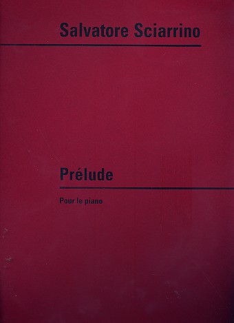 Prelude &nbsp;&nbsp;pour piano&nbsp;&nbsp;
