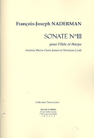 Sonate no.3 pour flûte et harpe  partition et partie  