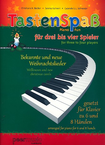 Tastenspass Weihnachten (+CD):&nbsp;&nbsp;für Klavier zu 6-8 Händen&nbsp;&nbsp;Partitur und Stimmen