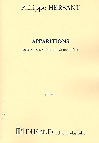 Apparitions pour violon, violoncelle  et accordéon  partition et parties