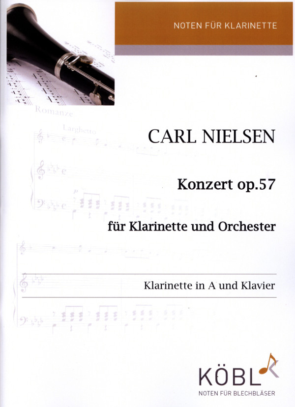 Konzert op.57 für Klarinette und Orchester  für Klarinette in A und Klavier  