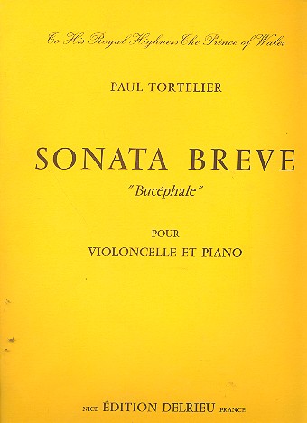 Sonata breve Bucéphale pour  violoncelle et piano  