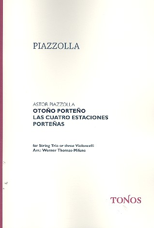 Otono porteno für Violine, Viola und&nbsp;&nbsp;Violoncello (3 Violoncelli)&nbsp;&nbsp;Partitur