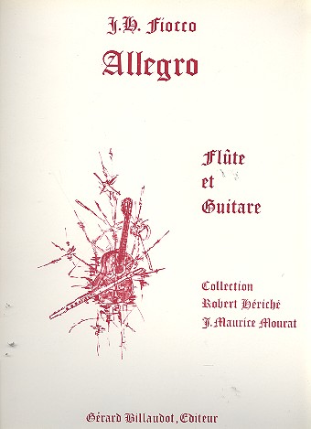 Allegro pour flûte et guitare  partition et partie  