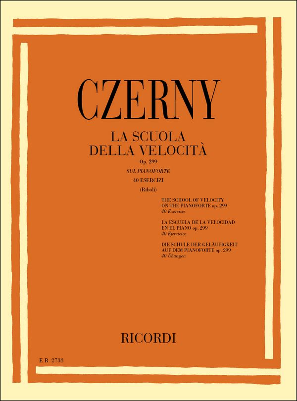 La scuola della velocita op.22&nbsp;&nbsp;per pianoforte&nbsp;&nbsp;
