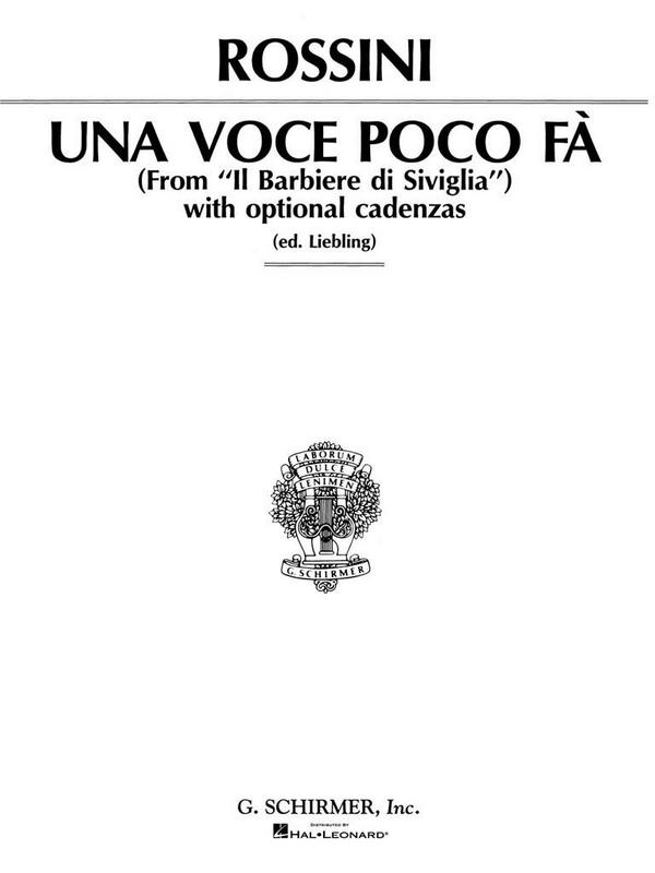 Una Voce poco fà for high voice and piano&nbsp;&nbsp;(it/en)&nbsp;&nbsp;