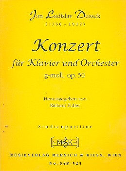 Konzert g-Moll op.50 für Klavier und Orchester  Studienpartitur  