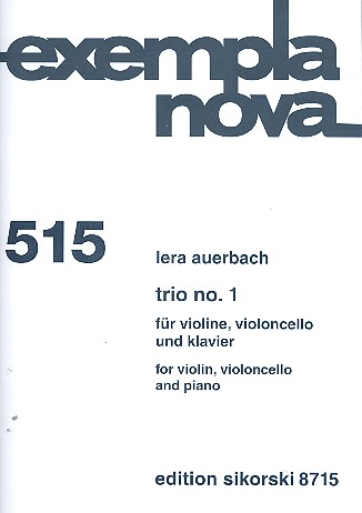 Trio Nr.1 für Violine, Violoncello  und Klavier  Stimmen