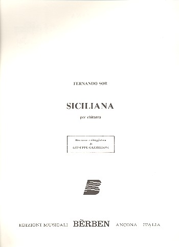 Siciliana per chitarra&nbsp;&nbsp;&nbsp;&nbsp;
