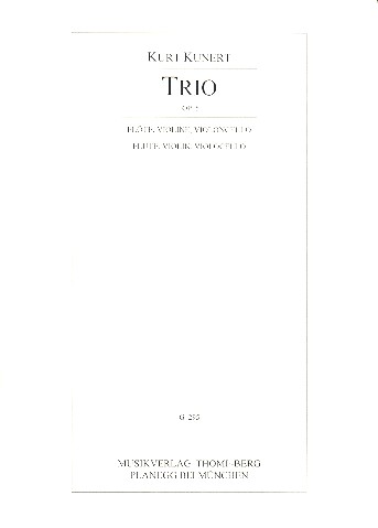 Trio op.5&nbsp;&nbsp;für Flöte, Violine, Violoncello&nbsp;&nbsp;Stimmen