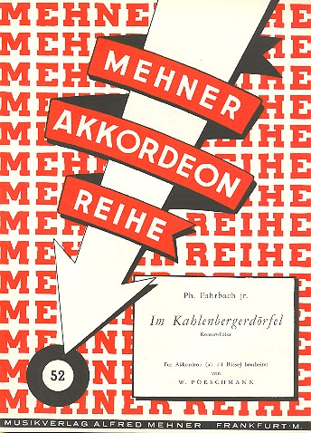 Im Kahlenbergerdörfel&nbsp;&nbsp;für Akkordeon&nbsp;&nbsp;