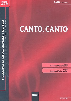 Canto Canto für gem Chor a cappella  Partitur  
