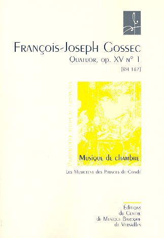 Quator op.15,1 RH187 por 2 violons,  alto et violoncelle  partition