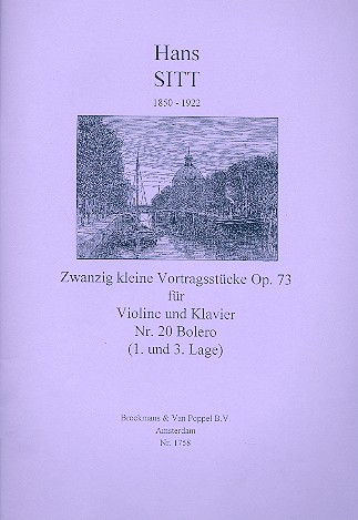 Bolero op.73,20  für Violine und Klavier  