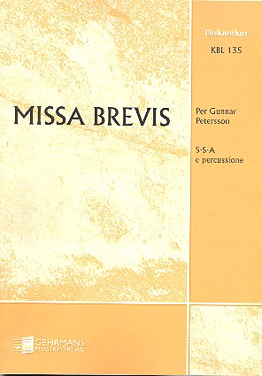 Missa brevis   for female chorus (SSA) and percussion  score