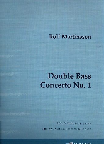 Konzert Nr.1 op.87 Solo Kontrabass-  Stimme (original und transponiert)  
