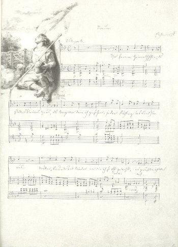 Traum für Gesang und Klavier  Faksimile  