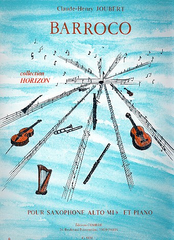 Barroco pour saxophone alto et  piano  