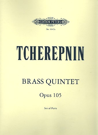 Brass Quintet op.105  for 2 trumpets, horn, trombone and tuba  Parts