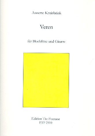 Veren für Blockflöte (wechselnd&nbsp;&nbsp;Sopranino, Alt, Bass) und Klavier&nbsp;&nbsp;