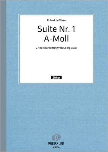 Suite a-Moll Nr.1 für Konzertzither  mit Tabulaturfaksimile  