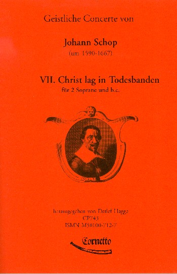Christ lag in Todesbanden für 2 Soprane  und Bc (Horn a dlib)  Partitur und Stimmen