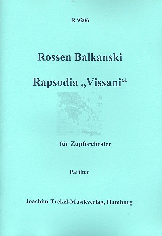 Rapsodia Vissani für  Zupforchester  Partitur