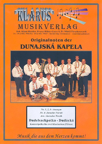 Dudelsackpolka: für 2 Flöten (Klarinetten)  und Blasorchester  Direktion und Stimmen