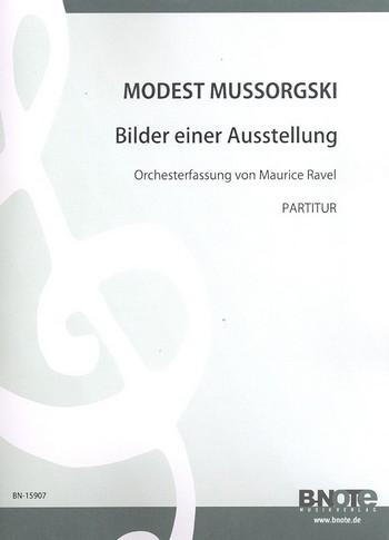 Bilder einer Ausstellung  für Orchester  Partitur,  Reprint