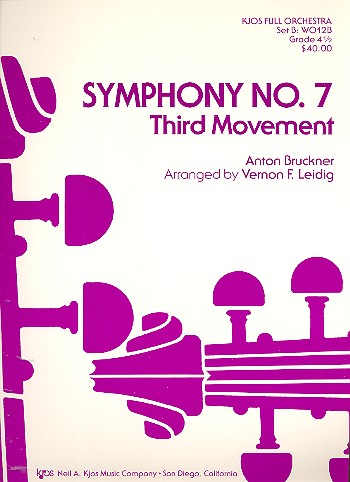 3. Satz aus Sinfonie Nr.7 für Orchester  Partitur und Stimmen (Streicher 5-5-3--3-3-1)  