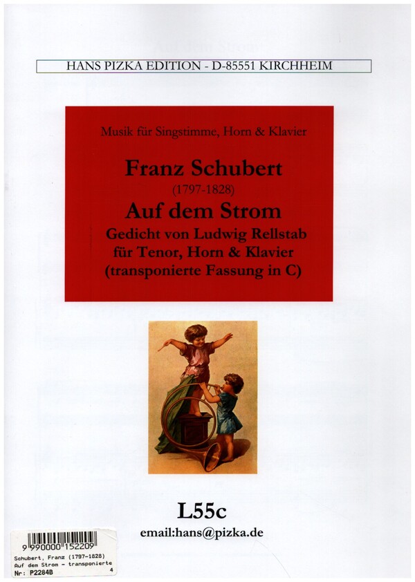 Auf dem Strom (Fassung C-Dur)  für Tenor, Horn und Klavier  Partitur und Stimmen