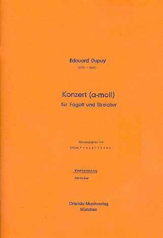 Konzert a-Moll für Fagott und Streicher  für Fagott und Klavier  
