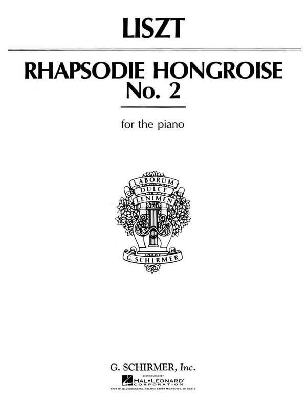 Hungarian Rhapsody no.2&nbsp;&nbsp;for piano&nbsp;&nbsp;