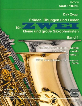 Etüden, Übungen und Lieder Band 1  für 2 Saxophone (B/Es)  