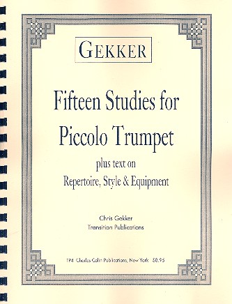 15 Studies  for piccolo trumpet  